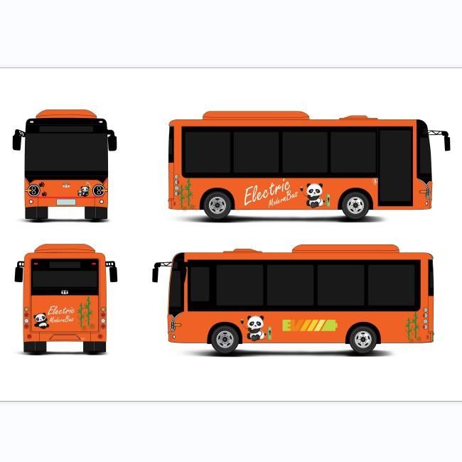 6.6m 23인승 전기 미니버스, 주행거리 200km, 좌측 핸들 옵션