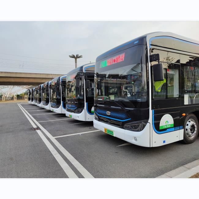ZEV 12m 저입구 BEV 배터리 전기 시티 버스 350.07 kWh 배터리와 280-650km 운전 범위