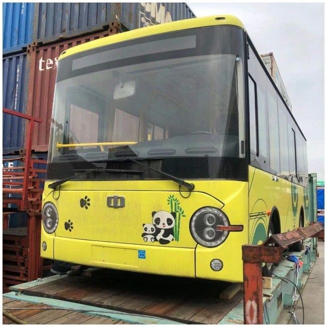 7.3m 디젤 시티 버스 도시 버스 25 좌석 용량 후면 엔진과 유로 4 배출량 표준