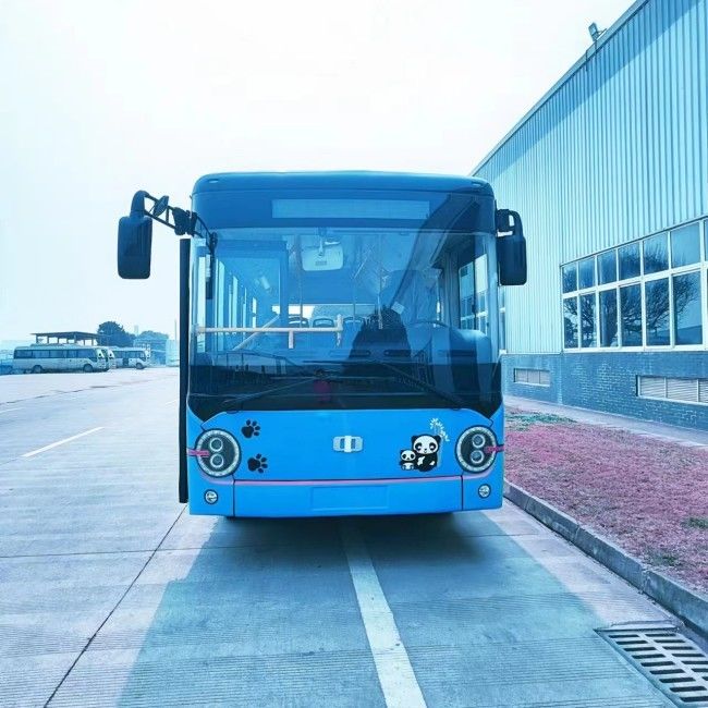 6.6m 전기 미니 버스 배터리 충전 차량 LHD RHD 23 좌석 셔틀 서비스를 위해