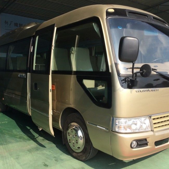 8m 디젤 엔진 코스터는 AC LHD RHD 최고 속도 100 km/H와 19 좌석을 버스로 나릅니다