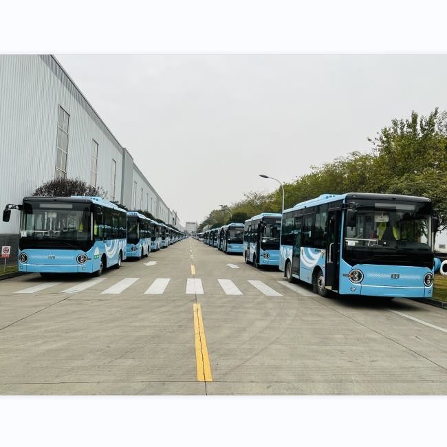 6.6m ZEV 버스 새 에너지 버스 제로 배기가스 16 승객 좌석과 함께 두 개의 문