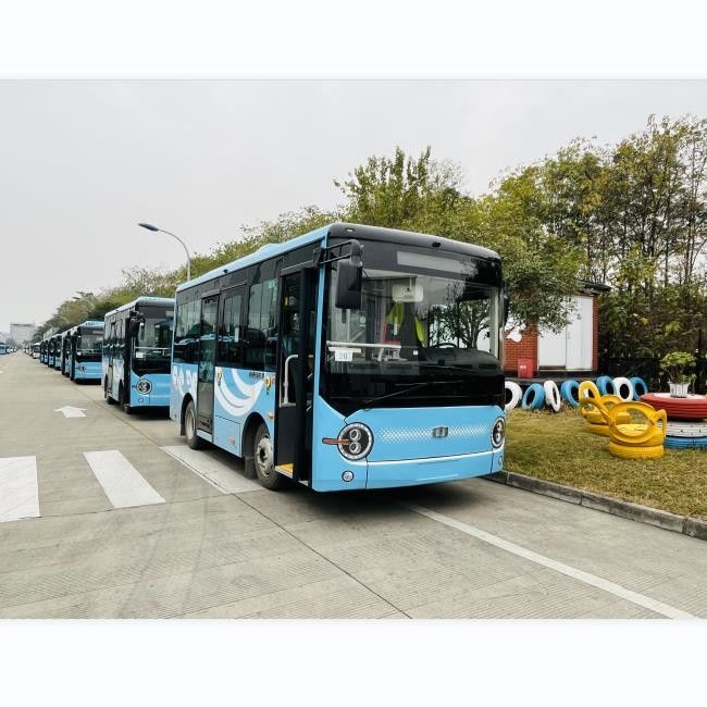 6.6m ZEV 버스 새 에너지 버스 제로 배기가스 16 승객 좌석과 함께 두 개의 문