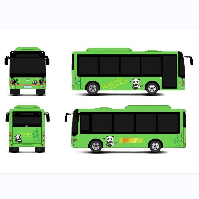 6630*2200*2925 차원 전기 미니버스 E 버스 6.6m 배터리 전기 버스 대중 교통