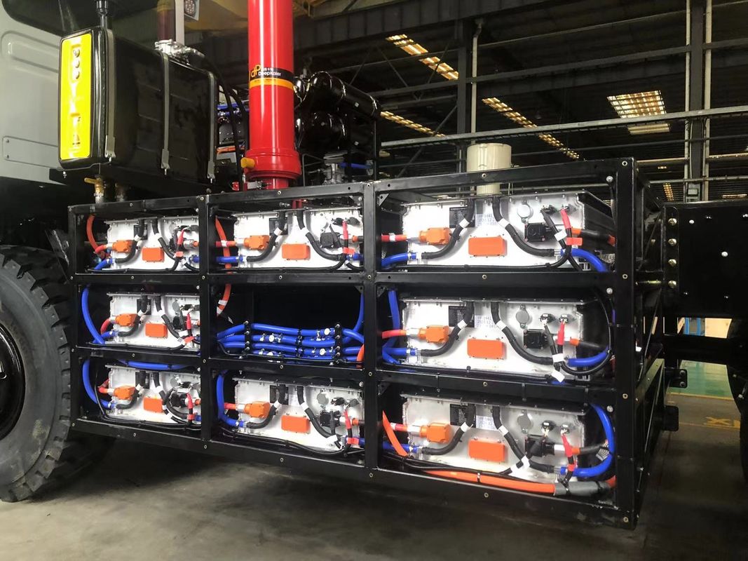 110 톤의 유료 화물 전기 광산 트럭, 528kWh LFP 배터리