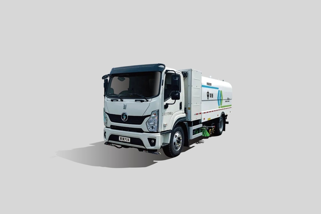 12T Electric Sanitation Vehicle with Zero Emission 300 km Endurance Mileage and 2.2 m³ Water Tank Washing Sweeper