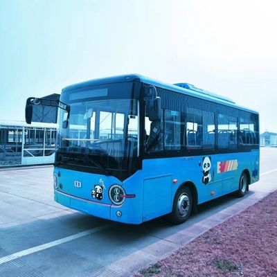 6.6m 전기 미니 버스 배터리 충전 차량 23 좌석 200km 운전 범위 LHD RHD 셔틀 서비스를 위해